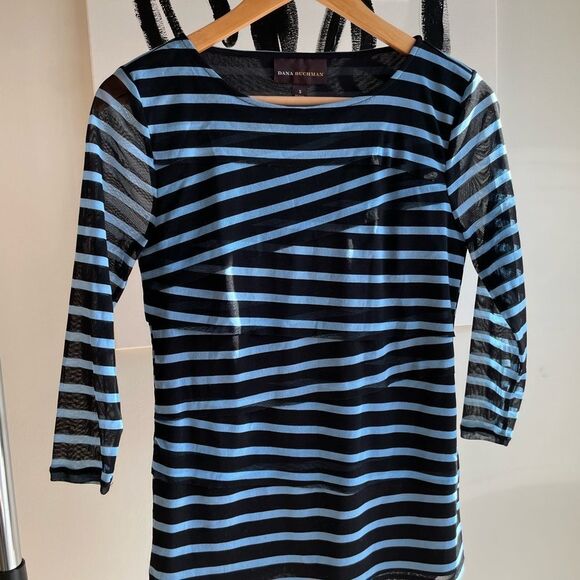 Dana Buchman Striped Blouse - Picture 2 of 4